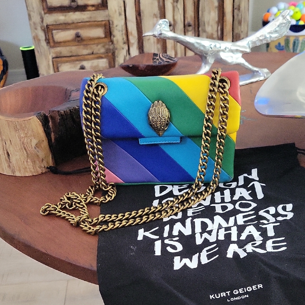 Kurt Geiger Multicolor Quilted Crossbody Bag